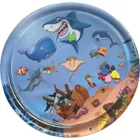Magni - Wasserspielmatte mit Meereslebewesen, rund, blau (5716)