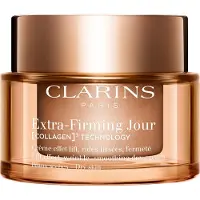 Clarins Extra-Firming Day Cream - Dry Skin, Tagescreme, Frauen, trockene Haut, Gesicht, Aufhellend, Kräftigend, Anheben, Nährend, Glättend, 50 ml