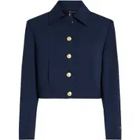 Tommy Hilfiger für Damen. WW0WW44743 Blazer mit marinegoldenen Knöpfen (34), Lässig, Recyceltes Polyester, Nachhaltig