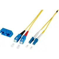EFB Elektronik GmbH Duplex Jumper LC-SC 9/125µ, OS2, LSZH, gelb, 2.0mm, 40m, LWL Patchkabel sind definierte Kompone