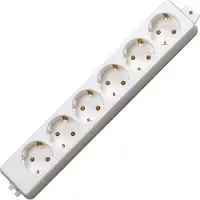 Kopp 129401009, Typ F, CEE 7/4, Weiß, Thermoplast, IP20, 250 V