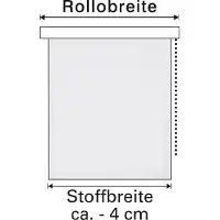 Gardinia Seitenzug-Rollo ABDUNKLUNG 390 weiß 82 x 180 cm