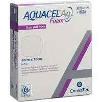 ConvaTec (Germany) GmbH Aquacel Ag Foam nicht adhäsiv 10x10 cm V 10 St