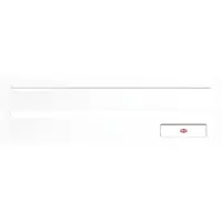 Renz Frontplatte kombinierbar, eckig, 300 x 110 mm, Stahl weiss RAL 9016