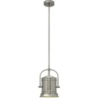 Elstead Lighting Elstead Pullman Hängeleuchte E27 1-fach Nickel gebürstet