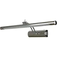 Licht-Erlebnisse Spiegelleuchte Metall LED IP44 55 cm breit mit Schalter Chrom 4000 K neutralweißes Licht 850 lm