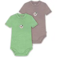Normani 2er Set Baby Merino Kurzarmbody „Tihoi" - 9321