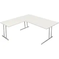 Kerkmann Schreibtisch ARTLINE mit Anbau, (B)1.800 mm, weiá