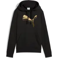 Puma Essentials Metallic Hoodie FL black-metallic gold (51) XS