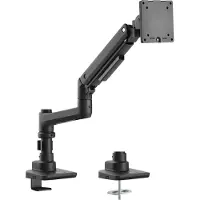 Wiltec Monitorhalterung Schreibtisch bis 20kg Monitorhalter VESA flach & gebogen