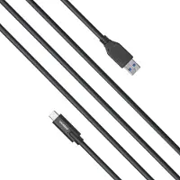 Celexon USB-C auf USB-A Kabel - USB 3.2 Gen 2x1 1,0m, schwarz