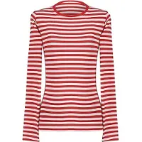 Thetru Damen Ringel T-Shirt, langarm