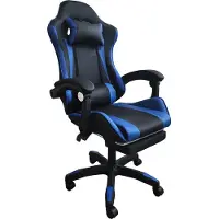 HTI Schreibtischstuhl Krit Relax Schwarz-Blau