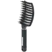 Yuaia Haircare Curved Paddle Brush Black