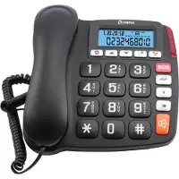 Olympia 4520, Analoges Telefon, Kabelgebundenes Mobilteil, Schwarz, Weiß