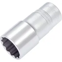 Hazet Steckschlüsseleinsatz 900TZ-30, 1/2 Zoll, SW 30 mm, L 85 mm, CV-Stahl, verchromt, DIN 3124/ISO 2725-1