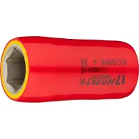 Hazet 900KV-17, Ratschenschlüssel, Rot, Gelb, 1 Kopf/Köpfe, 1/2", Imperial, 17 mm