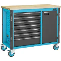 Hazet Assistent 179 NW, Tragbare Werkbank, Schwarz, Blau, 750 kg, 600 mm, 1150 mm, 965 mm