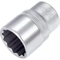 Hazet Steckschlüsseleinsatz 900Z-22, 1/2 Zoll Antrieb, SW 22 mm, 12-kant, CV-Stahl, L 41,5 mm, verchromt