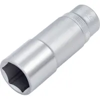 Hazet Steckschlüsseleinsatz 880LG, 3/8 Zoll Vierkant, SW 18 mm, L 66 mm, 6-kant, CV-Stahl, verchromt poliert