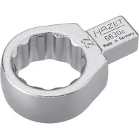 Hazet Einsteck-Ringschlüssel 6630C-22 Einsteck-Vierkant 9 x 12 mm Außen-Doppel-Sechskant-Tractionsprofil 22