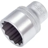 Hazet Steckschlüsseleinsatz 900Z-26, 1/2 Zoll, SW 26 mm, L 44 mm, 12-kant, CV-Stahl verchromt