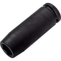 Hazet Schlag-Maschinenschrauber Steckschlüsseleinsatz 900SLG-17, 1/2 (12,5 mm) Vierkant hohl, Außen Sechskant-Tractionsprofil, SW 17 mm
