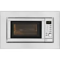 Exquisit Einbau-Mikrowelle EMW 19-7 G | Grill | max. 900 W | Garraum 20 l | Edelstahl-Glas Front
