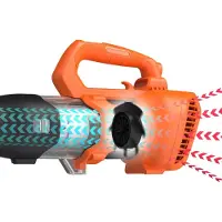 Black & Decker BCBL200B, Handgehaltenes Gebläse, 145 km/h, 577 m³/h, Blasen, Orange, 81,5 dB