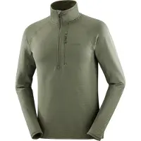 Salomon - Warmes und leichtes technisches Fleece &ndash; Herren &ndash; Sntial Lightwarm HZ - Sntial Lightwarm HZ M Grape Leaf für Herren - Größe M -