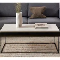Ebuy24 AC Design Barossa, Kaffeetisch, Rechteckige Form, 4 Bein(e), Beige