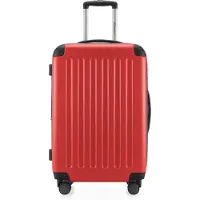 Hauptstadtkoffer - Spree - Handgepäck mit Erweiterung, Koffer auf Rollen, Trolley Flugzeug Hartschalenkoffer Hand Luggage TSA, 55 cm, Cabin Bag max 42 Liter,Rot