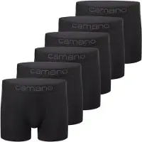 Camano Herren Boxershorts, 6er Pack - Comfort BCI Cotton, Unterhosen, Stretch Baumwolle