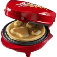 Bestron Waffeleisen "APP500R Paw Patrol", 550 W, im einzigart. Design, für Kindergeburtstage, Ostern & Weihnachten, Rot