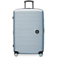 Hauptstadtkoffer Mitte - Großer Koffer mit 4 Doppel-Rollen XL Reisekoffer mit Erweiterung, stabiler Trolley Hartschalenkoffer TSA, 130 L,Pool blau