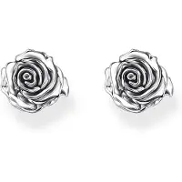 Thomas Sabo Ohrstecker Midnight Rose Silber