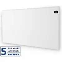 Adax Varmepanel Neo Basic NP 10 KDT HVID 230V 1000W, med ledning og stikprop højde 370mm, længde 762mm