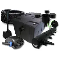 SunSun TeichFilter Set 60000l 72W UVC,40W Pumpe Schlauch Skimmer Springbrunnen