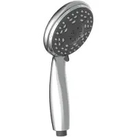 Schutte Handbrause BARI, Duschkopf mit 4 Funktionen, Brausekopf, Duschbrause, Brause Chrom