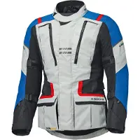 Held Hakuna Matata 3 Hellgrau Blau Rot Wasserdichte Motorrad Textiljacke Größe Short 2XL