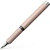 Faber-Castell Castell 148423 - Füller Essentio, Feder B, Aluminium Rose