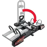Menabo Alcor 2 | Fahrrad-Heckträger für 2 Fahrräder für die Anhängerkupplung - Aluminium