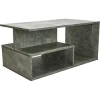 Top E Shop Topeshop PRIMA BETON, Kaffeetisch, Freiform, 1 Bein(e), Graubraun