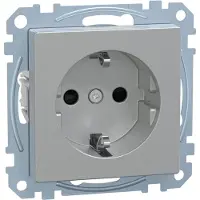 Merten SCHUKO-Steckdose alu MEG2351-0460