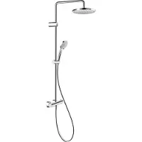 Duravit Duschsystem 1000 MinusFlow Brausethermostat, Edelstahl Gebürstet, 1 Stk.