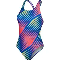 Speedo Allover Digital Powerback Badeanzug