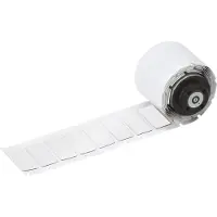 Brady M6-03-7593-WT, Aufgeschäumter Polyester, Weiss, glänzend, 27.00 x 15.00 mm, permanent (150 E.