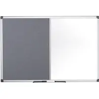 BI-Office Kombitafel MAYA, kombinierte Pinn-und Whiteboardtafel, Kork oder Filz, div. Grössen