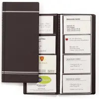 Durable Visitenkartenbuch Visifix für 96 Visitenkarten, Anthrazit
