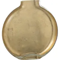 J-Line Vase Glas Transparent Gold Groß Miki